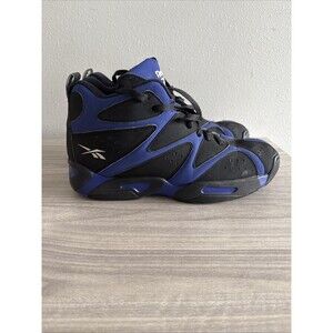 Reebok Kamikaze 1 Mid Blue/Black Shawn Kemp V56110 Sneakers Sz 12 Basketball